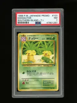 Pokemon PSA 7 NEAR MINT Exeggutor 1999 Southern Island Japanese Card - Image 1