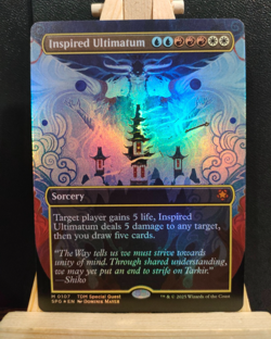 Inspired Ultimatum FOIL (Borderless) Special Guest - Tarkir Dragonstorm - NM MTG - Image 1