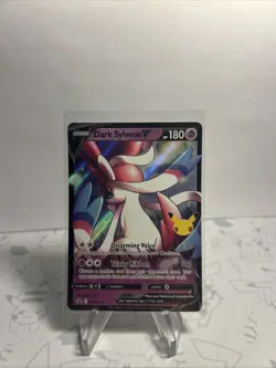 Pokemon TCG Dark Sylveon v SWSH134 Black Star Promos Celebrations Holo NM - Image 1
