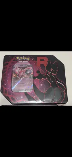 Pokemon TCG Scarlet & Violet Destined Rivals Team Rocket Tin Mewtwo x2 Lot Of 2 - Image 3