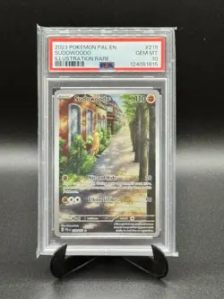 Pokemon! PSA 10 Sudowoodo 219/193 - Illustration Rare, Paldea Evolved. - Image 1