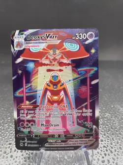 Pokemon Deoxys VMAX GG45/GG70 Crown Zenith Full Art Ultra Rare Holo Psychic - Image 1