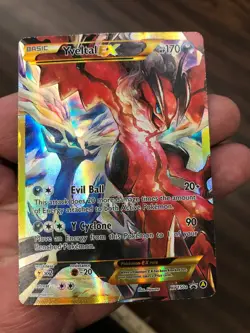 Pokemon TCG Yveltal EX XY150a Black Star Promo Alternate Art Holo DMG - Image 1