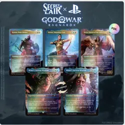 MTG Secret Lair x God Of War GREEK & NORSE FOIL Set - Playstation - Image 3