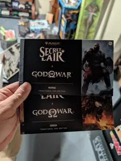 MTG Secret Lair x God Of War GREEK & NORSE FOIL Set - Playstation - Image 1