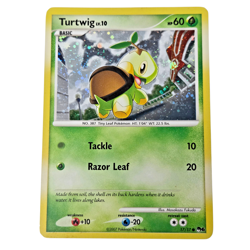 Pokemon Turtwig POP Series 6 POP 17/17 Holo Common Grass Basic Tackle Razor Leaf - Image 1