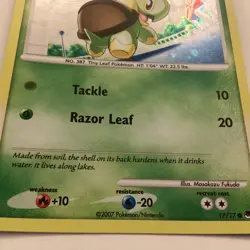 Turtwig 17/17 Common Holo Diamond & Pearl Pop Series 6 Pokemon Card LP - Image 2