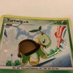 Turtwig 17/17 Common Holo Diamond & Pearl Pop Series 6 Pokemon Card LP - Image 5