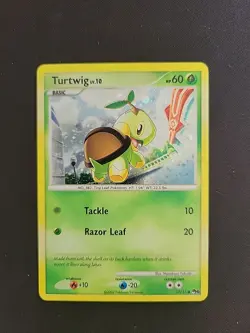 Pokemon Turtwig 17/17 Pop Series 6 Common Holofoil LP - Image 1