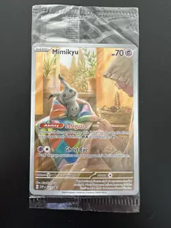 Sealed Pokemon Mimikyu SVP 075 Paldean Fates Full Art Holo Black Star Promo - Image 1