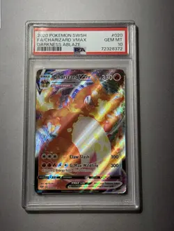 2020 POKEMON DARKNESS ABLAZE FA CHARIZARD VMAX SWSH PSA 10 GEM MINT - Image 1