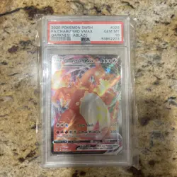 2020 Pokemon SWSH FA/Charizard VMAX Darkness Ablaze PSA 10 - Image 1