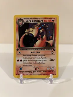 Pokemon 1st Edition Dark Charizard Holo #4/82 Team Rocket VG Condition READ - Image 1
