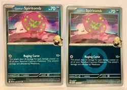 Cynthia's Spiritomb 133/217 Base + Reverse Holo Cards - Ascended Heroes Set - NM - Image 1