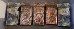 5x pokemon card decks sealed new old stock Sun & moon, steam siege, team up - Image 1