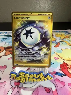 Pokemon TCG Spiky Energy 190/159 Journey Together Gold Hyper Rare NM - Image 1