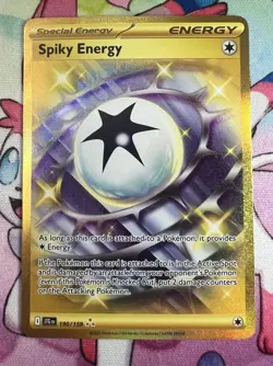 Pokemon TCG Spiky Energy 190/159 Journey Together Gold Hyper Rare NM - Image 2