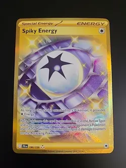 Spiky Energy 190/159 Sv09: Journey Together Holo Gold Hyper Rare Pokemon NM - Image 1