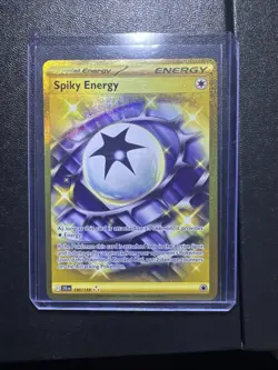 Pokemon TCG Spiky Energy 190/159 Journey Together Gold Hyper Rare NM - Image 1