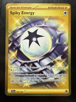 Pokemon Spiky Energy 190/159 Sv09: Journey Together Hyper Rare Gold Holo (NM) - Image 1