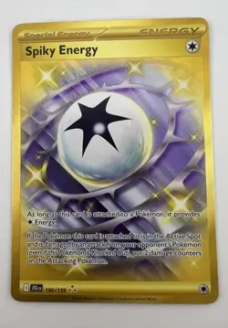 Pokemon TCG Spiky Energy 190/159 Journey Together Gold Hyper Rare NM - Image 1