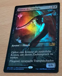 MTG Magic: FOIL Damon des Unglucks / Demon of Catastrophes, DEUTSCH, Excellent - Image 1