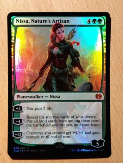 Mtg Magic # FOIL # Nissa, Schopferin der Natur, Nature's Artisan, PLANESWALKER - Image 1