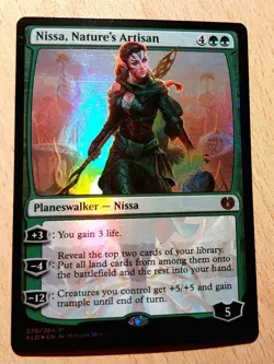 Mtg Magic # FOIL # Nissa, Schopferin der Natur, Nature's Artisan, PLANESWALKER - Image 2