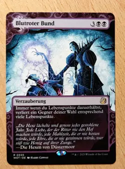 Mtg Magic Blutroter Bund, Sanguine Bond, DEUTSCH Nearmint, Spezialmotiv Full Art - Image 1