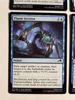 4x Mtg Kamigawa Neon Dynasty Planar Incision NM/M Magic The Gathering - Image 2