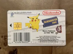 1999 Pokemon Snap Blockbuster Video Smart Card Pikachu Nintendo Promo - Image 2