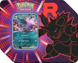 Pokemon Team Rocket Tin [Team Rocket's Nidoking ex] Brand New - Image 1