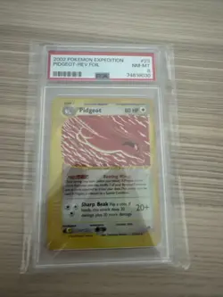 Pokemon Card Pidgeot Reverse Holo Rare PSA 8 NM-Mint, Expedition Series #23 2002 - Image 1