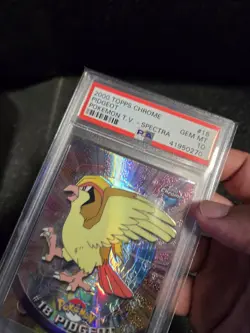 PSA 10 2000 Pokemon Game Topps Chrome Pidgeot Spectra TV Rare Base Series 1 GEM - Image 5