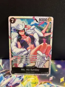 Ms. All Sunday OP14-084 The Azure Sea's Seven Foil SR English Near Mint - Image 1