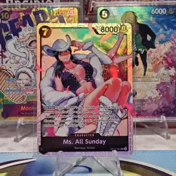 Ms. All Sunday OP14-084 SR Foil The Azure Sea's Seven NM/M - Image 1