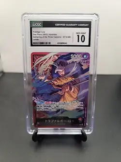 CGC 10 - Trafalgar Law ST10-001 L - The Three Captains Deck - One Piece Japanese - Image 2