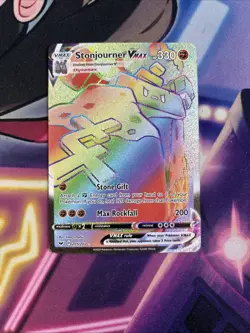 Stonjourner VMAX - 205/202 - Pokemon Sword & Shield Base Set Secret Rare Card NM - Image 1