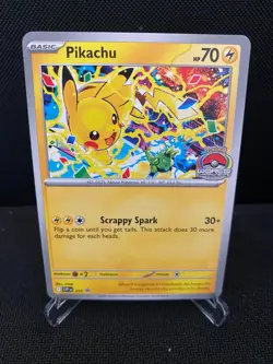 Pokemon Pikachu TCG Promo Card SVP225 2025 World Championships NM FREE SHIPPING - Image 1