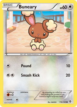 Buneary 116/149 Common | Boundaries Crossed | Pokemon Card - Image 1