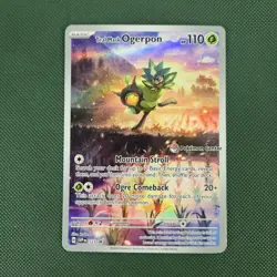 MP Pokemon Center Teal Mask Ogerpon 123 Scarlet & Violet Promo Nintendo Card - Image 1