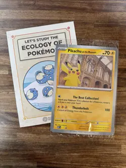 Natural History Museum Pokemon Promo Card Pikachu At The Museum - Image 1