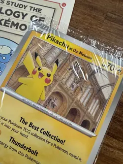 Natural History Museum Pokemon Promo Card Pikachu At The Museum - Image 3