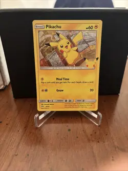Pokemon TCG Pikachu McDonald's 25th Anniversary 25/25 Promo Holo Card 2021 - Image 1