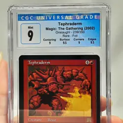 MTG - Onslaught - Tephraderm - Foil - Graded - CGC 9 - Image 3