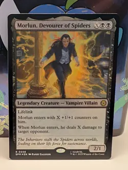 Morlun, Devourer Of Spiders 257 MTG: Marvel’s Spider-Man Extended Art FOIL - NM - Image 1