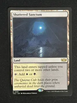 1x MTG Shattered Sanctum - Commander: Tarkir: Dragonstorm (TDC) #391 - Magic - Image 1