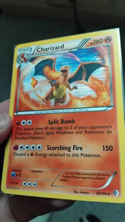 Pokemon TCG Charizard Boundaries Crossed 20/149 Holo Rare NM - Image 2