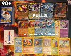 Lotto 100 Carte Pokemon - con 3 V/VStar/VMAX/GX/EX + RARE + HOLO+ VINTAGE - Image 4
