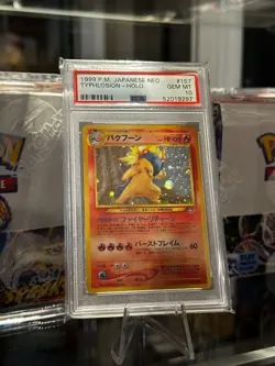 2000 POKEMON JAPANESE NEO 157 TYPHLOSION-HOLO PSA 10 - Image 1